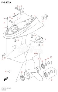 DF115A From 11503F-910001 (E11 E40)  2019 drawing GEAR CASE (DF100AT)