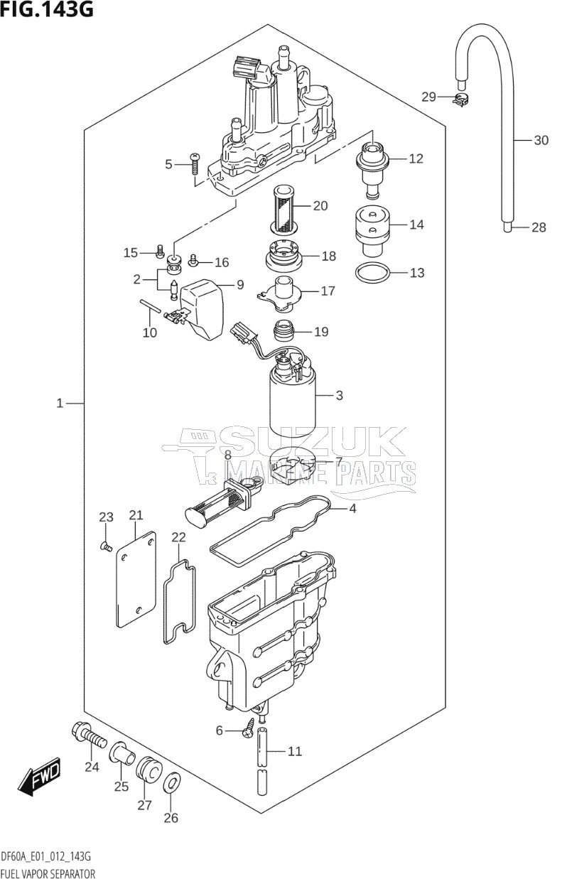 FUEL VAPOR SEPARATOR (DF60A:E40)