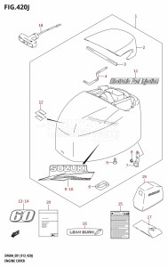 DF50A From 05003F-310001 (E01)  2013 drawing ENGINE COVER (DF60AQH:E01)