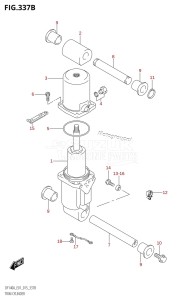 DF140A From 14003F-510001 (E40)  2015 drawing TRIM CYLINDER (DF115AT:E01)