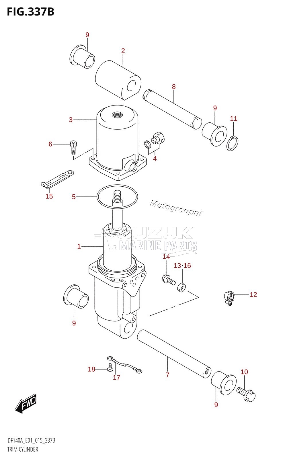 TRIM CYLINDER (DF115AT:E01)