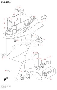 DF140A From 14003F-510001 (E40)  2015 drawing GEAR CASE (DF100AT:E01)