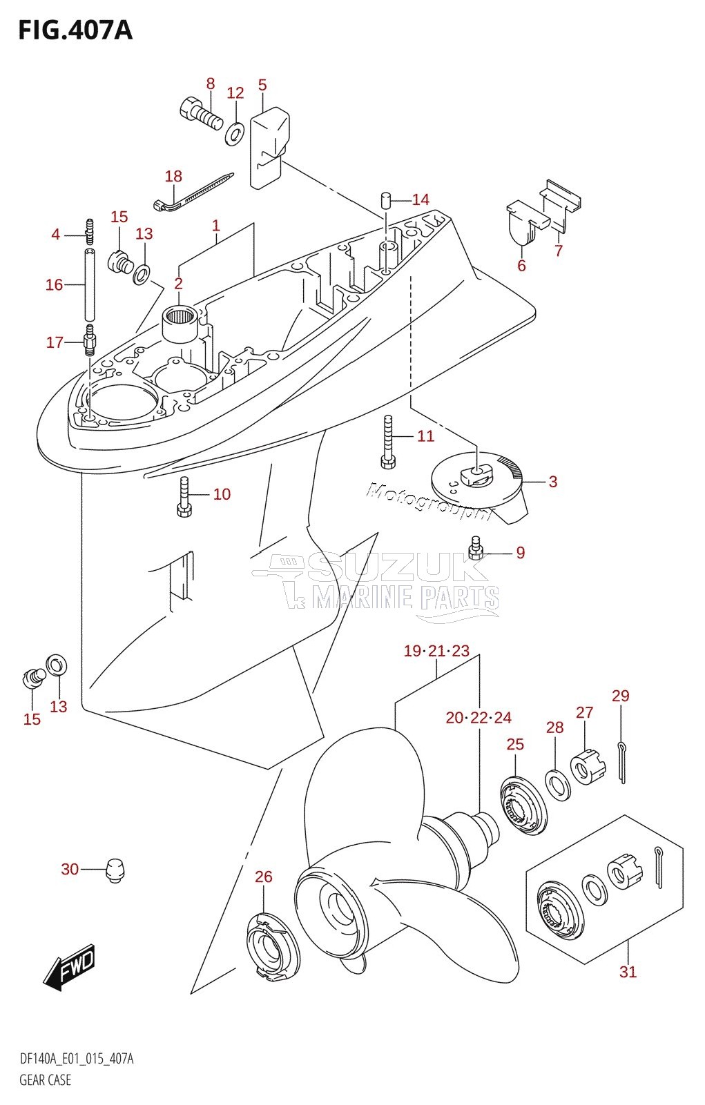 GEAR CASE (DF100AT:E01)