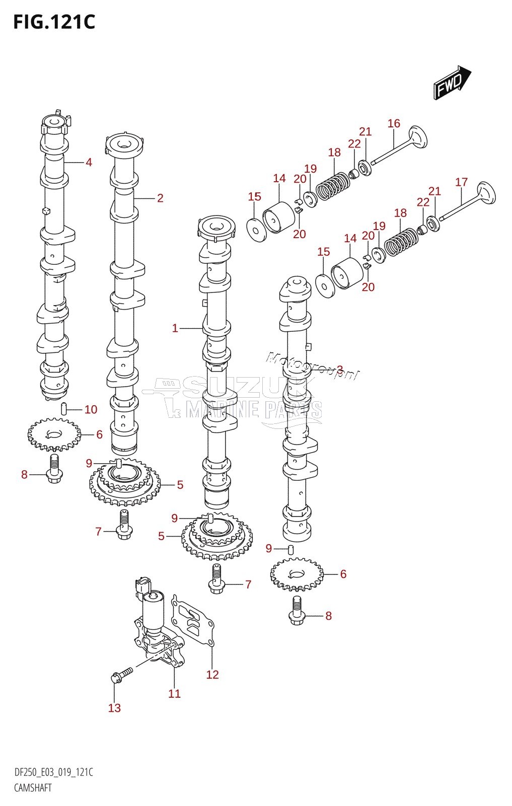 CAMSHAFT (DF250ST)