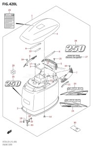 DF250 From 25003F-310001 (E01 E40)  2013 drawing ENGINE COVER (DF250Z:E01)