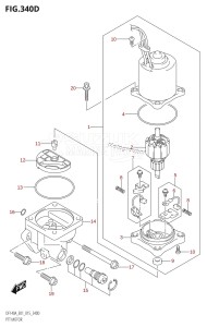 DF115AZ From 11503Z-510001 (E01 E40)  2015 drawing PTT MOTOR (DF115AZ:E01)