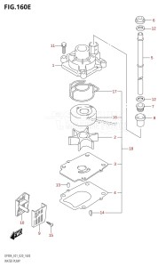 DF90A From 09003F-140001 (E11 E40)  2021 drawing WATER PUMP (DF90ATH:E01)