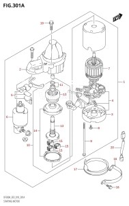 DF225Z From 22503Z-810001 (E03)  2018 drawing STARTING MOTOR