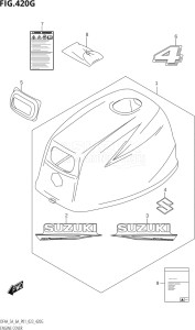 00603F-140001 (2021) 6hp P01-Gen. Export 1 (DF6A) DF6A drawing ENGINE COVER (DF4A:(021,022,023))