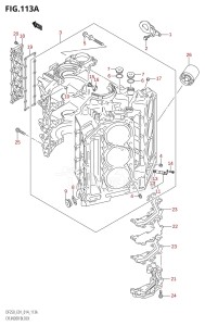 DF225Z From 22503Z-410001 (E01 E40)  2014 drawing CYLINDER BLOCK