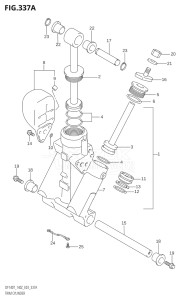 14001F-251001 (2002) 140hp E03-USA (DF140TK2) DF140 drawing TRIM CYLINDER