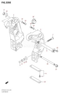 DF140AZ From 14003Z-410001 (E01)  2014 drawing CLAMP BRACKET (DF115AZ:E01)