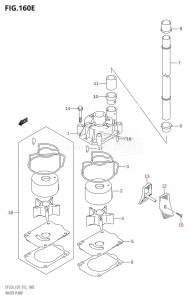 DF250ST From 25004F-210001 (E03)  2012 drawing WATER PUMP (DF250T:E03)