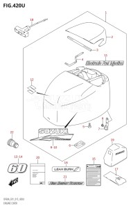 04003F-510001 (2005) 40hp E01 E13-Gen. Export 1 -  SE  Asia (DF40A  DF40AQH  DF40AST  DF40ATH) DF40A drawing ENGINE COVER (DF60AVTH:E40)