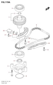 DF150AZ From 15003Z-910001 (E01 E40)  2019 drawing TIMING CHAIN