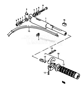 DT4 From d-10001 ()  1983 drawing HANDLE - GRIP