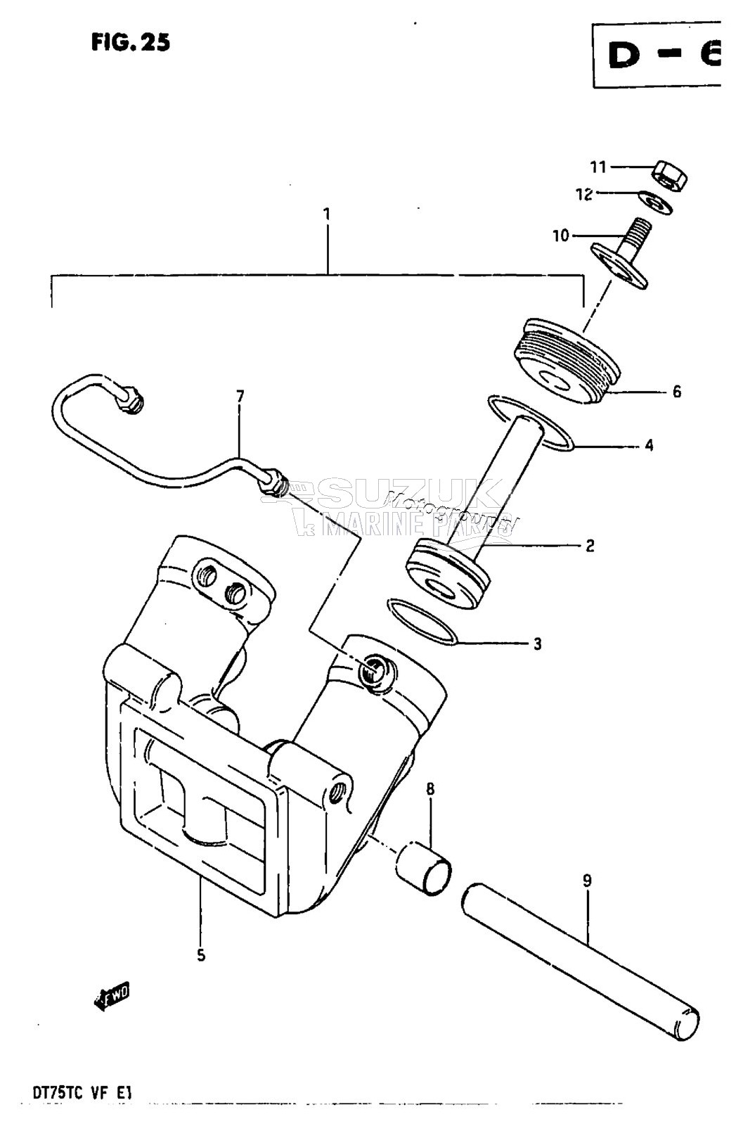 TRIM CYLINDER (MODEL VE /​ VF)