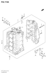 15002Z-410001 (2014) 150hp E03-USA (DF150Z  DF150Z) DF150Z drawing CYLINDER BLOCK