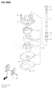 DF70A From 07003F-710001 (E03)  2017 drawing WATER PUMP (DF90A:E01)