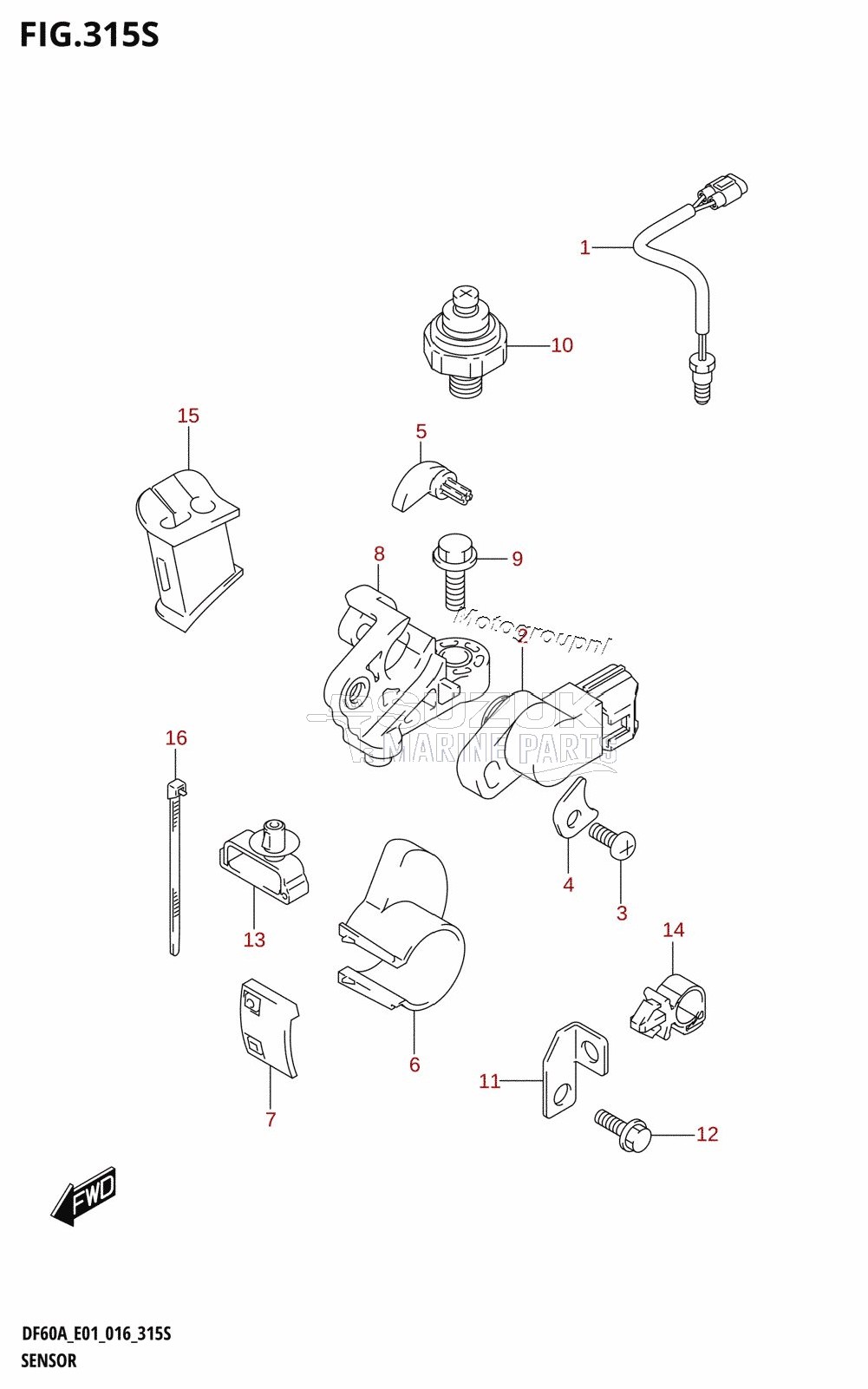 SENSOR (DF60AVT:E40)