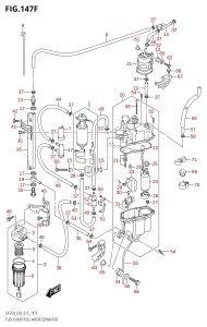 DF225T From 22503F-510001 (E03)  2015 drawing FUEL PUMP /​ FUEL VAPOR SEPARATOR (DF250Z:E03)