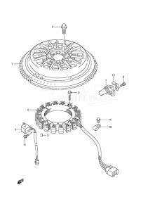 Outboard DF 150 drawing Magneto