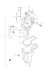 Outboard DF 70 drawing Fuel Vapor Separator (S/N 972015 & Older)