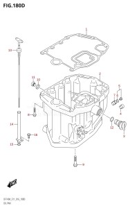 DF140AZ From 14003Z-610001 (E11 E40)  2016 drawing OIL PAN (DF115AZ:E11)