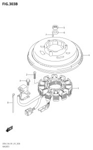 00801F-510001 (2005) 8hp P01-Gen. Export 1 (DF8A  DF8AR) DF8A drawing MAGNETO (DF8AR:P01)