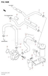 DF140Z From 14001Z-421001 (E03)  2004 drawing FUEL PUMP (K6,K7,K8,K9,K10,011)