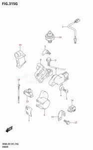 DF60A From 06002F-510001 (E01 E40)  2015 drawing SENSOR (DF60A:E01)