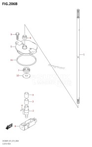 DF150AP From 15003P-910001 (E01 E40)  2019 drawing CLUTCH ROD (DF200AP:E01)