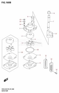 DF30A From 03003F-910001 (P01 P40)  2019 drawing WATER PUMP (DF30A)