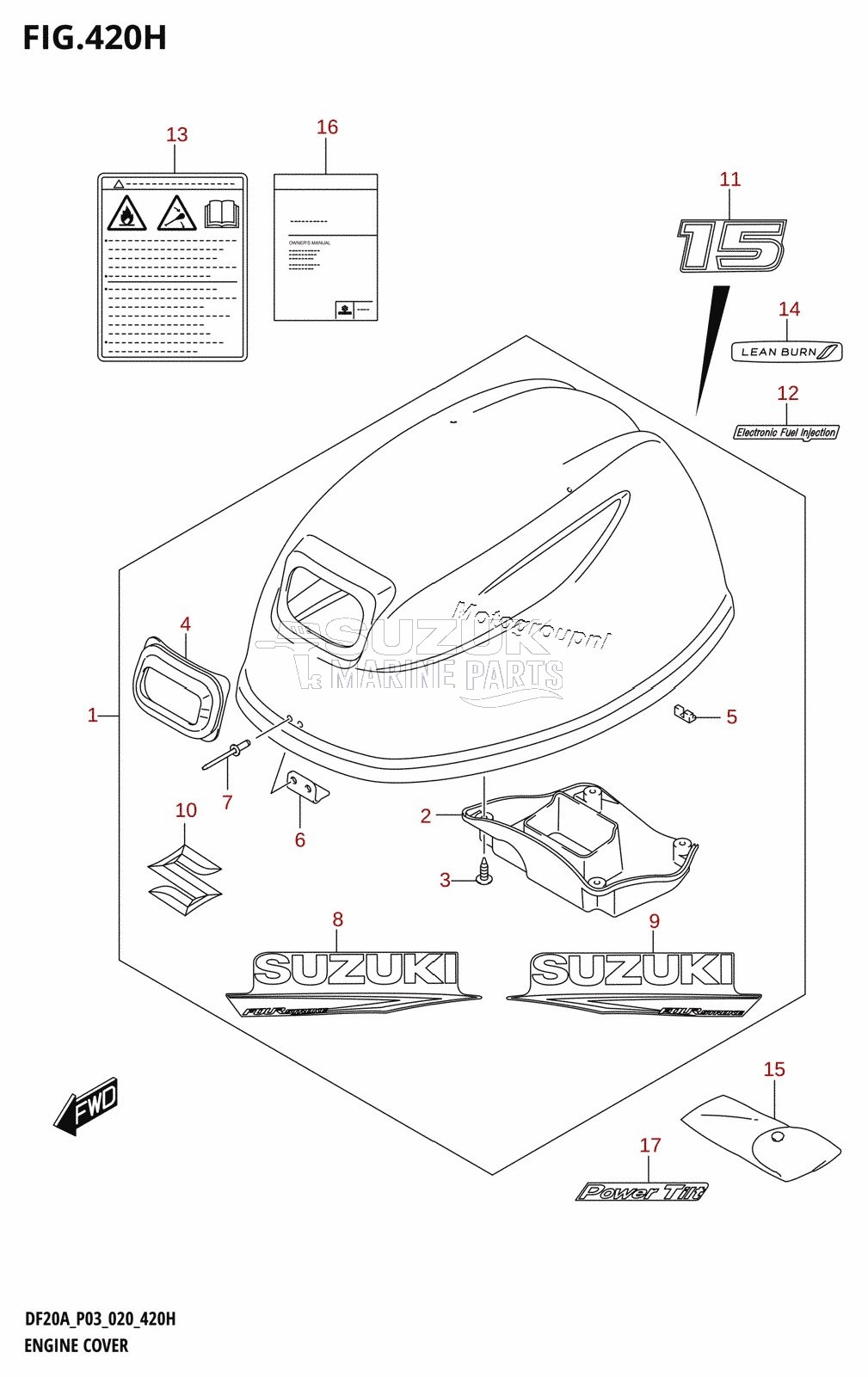 ENGINE COVER (DF15ATH)