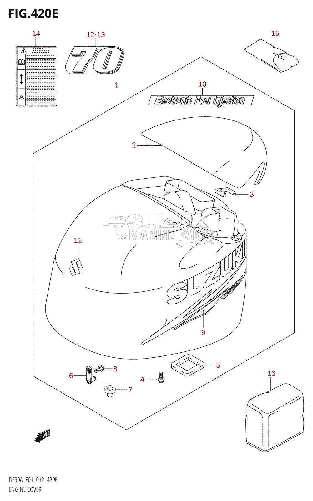 ENGINE COVER (DF80A:E01)