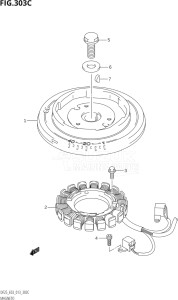 02503F-310001 (2013) 25hp E03-USA (DF25  DF25Q  DF25R) DF25 drawing MAGNETO (DF25Q:E03)