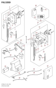 DF115AZ From 11503Z-610001 (E01 E3 E11 E40)  2016 drawing OPT:KEY LESS START (DF140AT:E11)