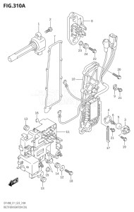 11506Z-340001 (2023) 115hp E11 E40-Gen. Export 1-and 2 (DF115BZ) DF115BZ drawing RECTIFIER / IGNITION COIL