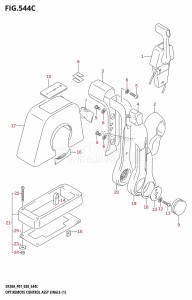 DF20A From 02002F-040001 (P01 P40)  2020 drawing OPT:REMOTE CONTROL ASSY SINGLE (1) (DF20AR,DF20AT)