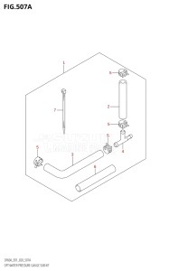 05003F-040001 (2020) 50hp E01-Gen. Export 1 (DF50A  DF50ATH) DF50A drawing OPT:WATER PRESSURE GAUGE SUB KIT