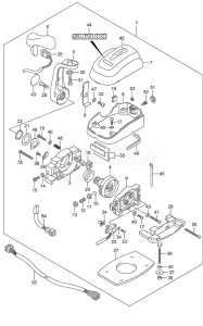 DF 300AP drawing Top Mount Single