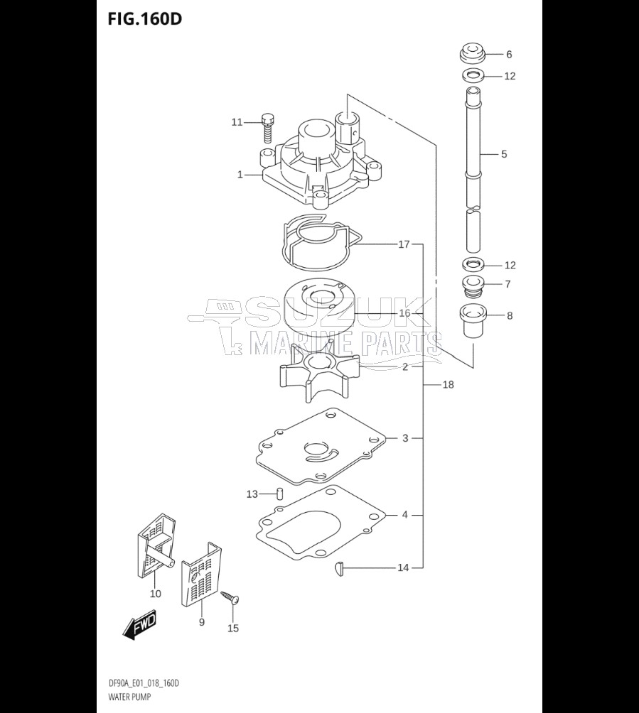 WATER PUMP (DF70A:E40,DF70ATH:E40)