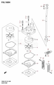 DF50A From 05003F-410001 (E01)  2014 drawing WATER PUMP (DF60A:E40)