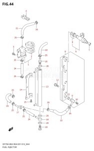 08002F-310001 (2013) 80hp E40-Costa Rica (DF80A) DF80A drawing FUEL INJECTOR (DF90A E01)