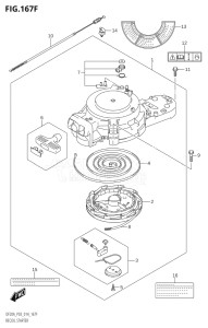 00995F-410001 (2014) 9.9hp P03-U.S.A (DF9.9B  DF9.9BR  DF9.9BT  DF9.9BTH) DF9.9B drawing RECOIL STARTER (DF15AR:P03)