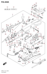 DF70A From 07003F-240001 (E11 E40)  2022 drawing TILLER HANDLE (DF70ATH,DF90ATH)