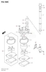 DF250 From 25003F-910001 (E01 E40)  2019 drawing WATER PUMP (DF200Z:E01)