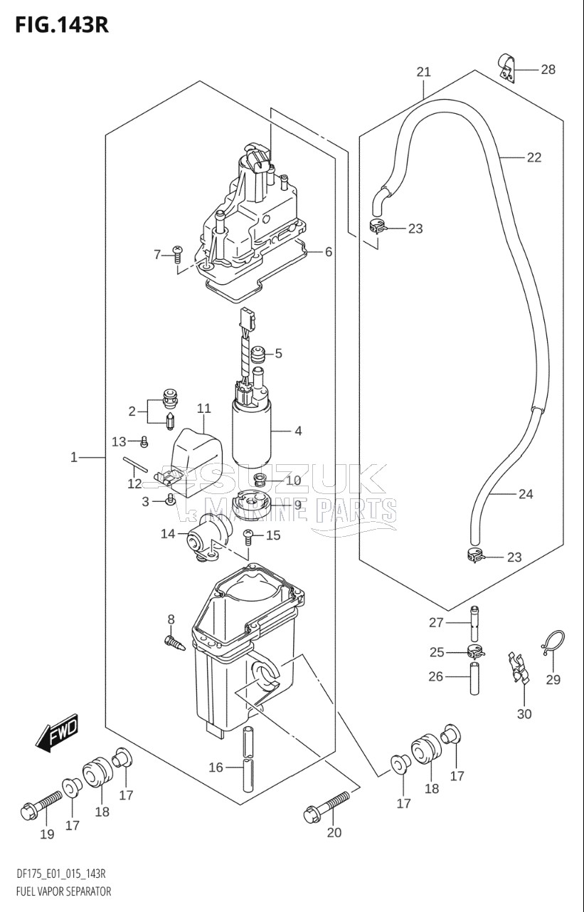 FUEL VAPOR SEPARATOR (DF175ZG:E01)