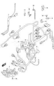 Outboard DF 25A drawing Harness Remote Control