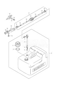 Outboard DF 9.9 drawing Fuel Tank